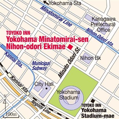 Toyoko Inn Yokohama Minatomirai-Sen Nihon-Odori Ekimae Eksteriør bilde